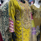 MB Mustard Colour Hand Embellished Mehndi Design