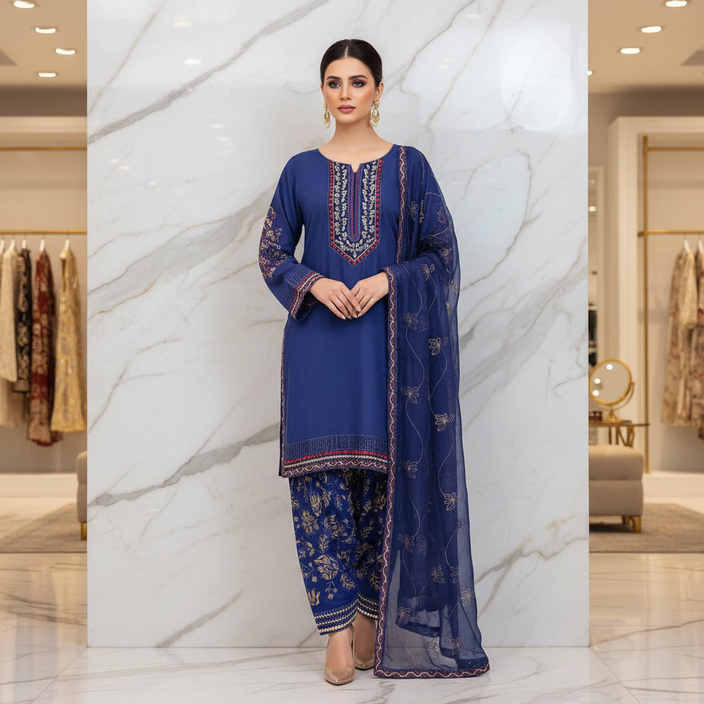 The CRZMA Quartet | Four Rich Shades, One Iconic Suit | CRZMA Linen Suits with Full Embroidery | Comfort for Eid and Parties