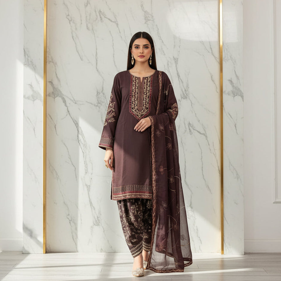 The CRZMA Quartet | Four Rich Shades, One Iconic Suit | CRZMA Linen Suits with Full Embroidery | Comfort for Eid and Parties
