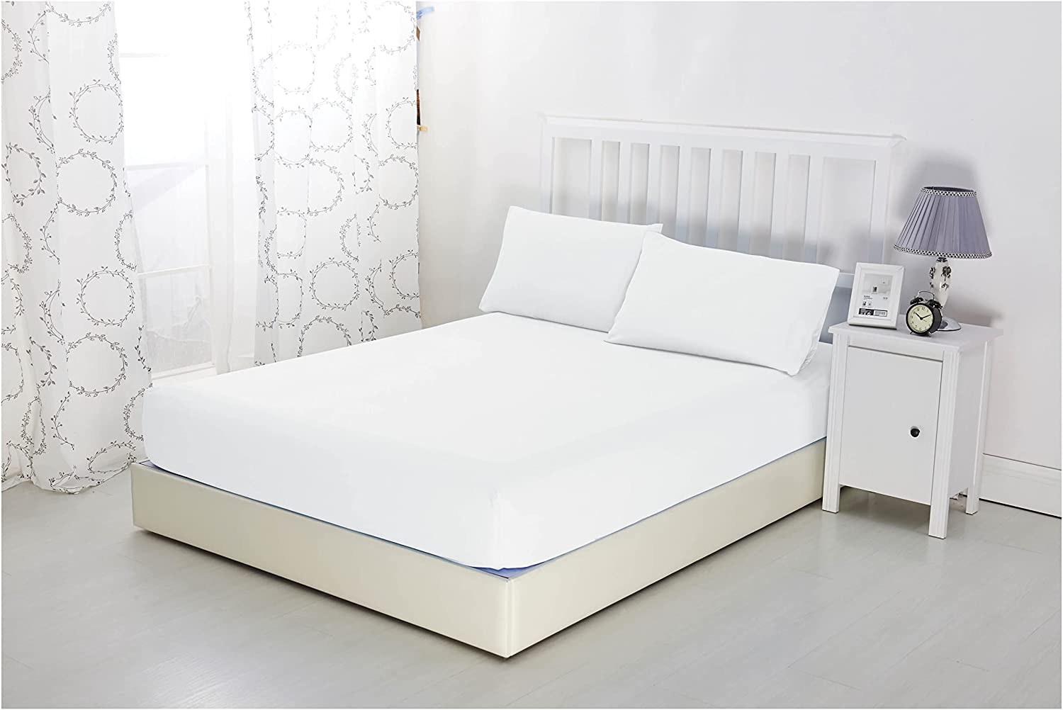 Extra Deep Fitted sheets pure polycotton easy care sizes single double king bed