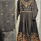 Ethnc Embroidered Viscose Dress Set with Dupatta