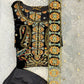 BRQ Black Velvet With Gold Embroidery Shalwar Kameez Embroidered Dupatta in Sizes (S to 7XL) - AdoreByKhwahish