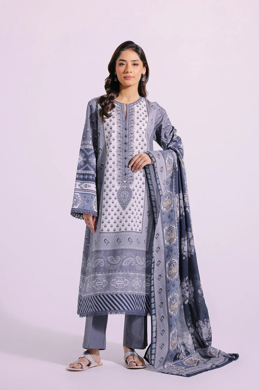 Ethnic black and light grey colour E0406 lawn cotton shalwar kameez with cotton dupatta in sizes (M to 7XL) womenswear traditional clothing cotton plus size comfort - AdoreByKhwahish