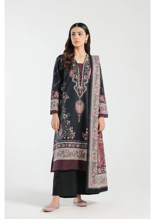 Ethnic black colour E0419 lawn cotton shalwar kameez with cotton dupatta in sizes (M to 7XL) womenswear traditional clothing cotton plus size comfort - AdoreByKhwahish