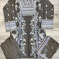 FL ultimate grey colour luxury embroidered chiffon fabric shalwar kameez with embroidered chiffon dupatta in sizes (M to 8XL) womenswear traditional clothing festive and party wear plus size - AdoreByKhwahish