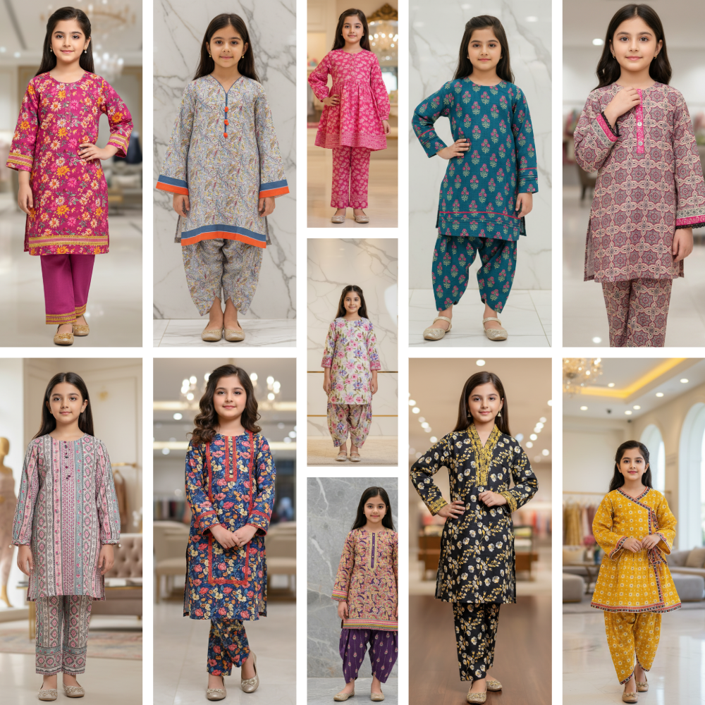 Zellbury Originals Girls Essentials Collection – Ages 7 to 12 Years | Prints and Styles for Everyday Eid