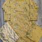 Gold colour pearl and zari embroidery chiffon fabric shalwar kameez (or sharara) suit in sizes (S to 7XL) womenswear traditional dress plus size - AdoreByKhwahish