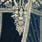 IMZ Emerald Colour Velvet with Gold Hand Embroidery Kurti (Top) Only in Sizes (S to 7XL) - AdoreByKhwahish