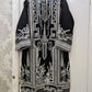 IZK black with white thread embroidery shalwar kameez on khaadi net fabric with embroidery dupatta in sizes L womenswear tradtional dress - AdoreByKhwahish