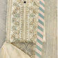 Jasmine off - white hand embroidery shalwar kameez in organza fabric with embroidered dupatta and palazzo (sizes: S to 5XL) womenswear traditional plus size - AdoreByKhwahish