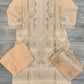 Light peach colour cotton embroidered shalwar kameez with chiffon embroidered dupatta in sizes [L to 8XL] women wear traditional plus size - AdoreByKhwahish