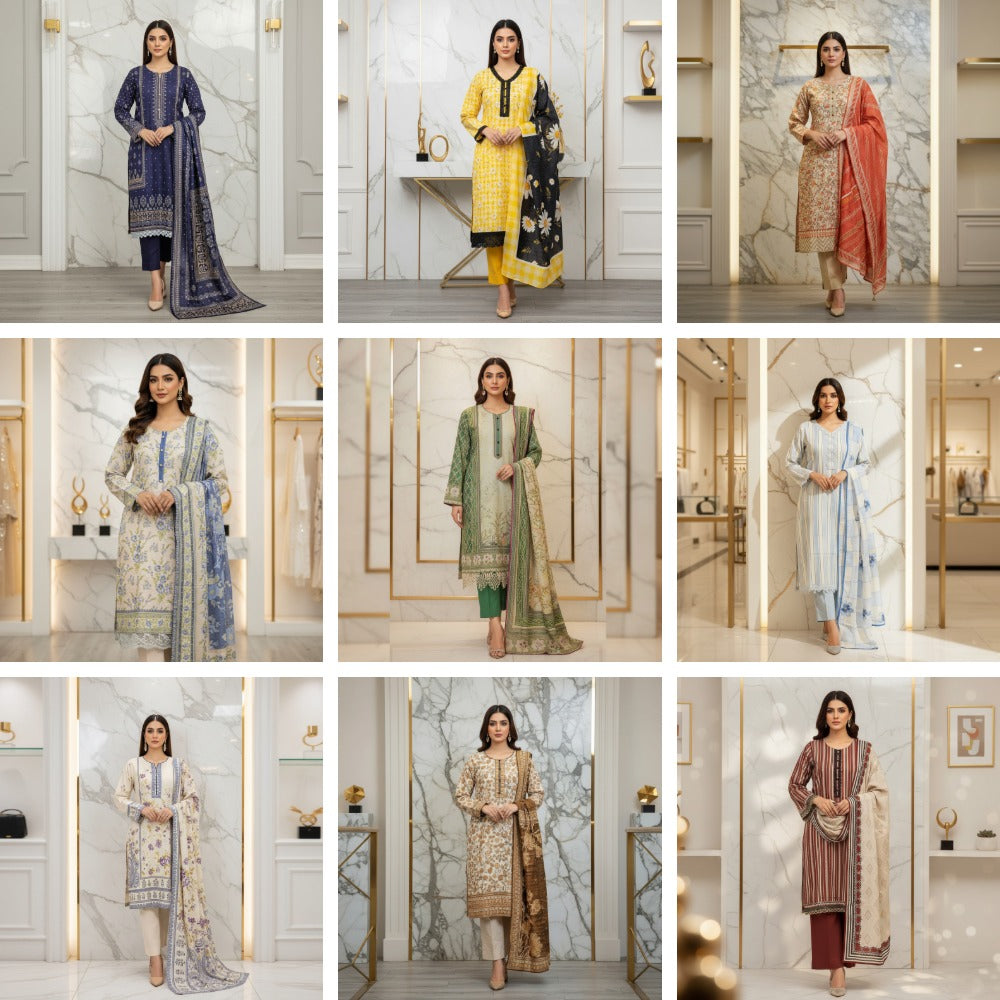 The REG Collection | 10 Designer Linen Shalwar Kameez Sets in Vibrant Colours for Everyday & Festive Wear