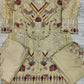 RMS rangoon light beige colour embroidery shalwar kameez in chiffon fabric embroidered dupatta in sizes (S to 6XL) womenswear traditional plus size comfort fashion clothing - AdoreByKhwahish