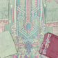 RMS rangoon mint green and pink colour embroidered chiffon fabric shalwar kameez with embroidery dupatta in sizes (2XL to 5XL) womenswear traditional plus size - AdoreByKhwahish