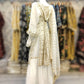 RPB off - white with gold colour sequins zari and foil embellishments chiffon fabric sharara outfit with embroidery chiffon dupatta in sizes (S to 3XL) womenswear traditional plus size - AdoreByKhwahish