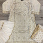 RPB off - white with gold colour sequins zari and foil embellishments chiffon fabric sharara outfit with embroidery chiffon dupatta in sizes (S to 3XL) womenswear traditional plus size - AdoreByKhwahish