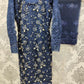 TR hand embellished net fabric shalwar kameez in colours Biege Grey Sea - green Navy Blue and Black with embroidery dupatta in sizes (L to 5XL) womenswear traditional plus size wedding dress clothes - AdoreByKhwahish