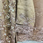 TR hand embellished net fabric shalwar kameez in colours Biege Grey Sea - green Navy Blue and Black with embroidery dupatta in sizes (L to 5XL) womenswear traditional plus size wedding dress clothes - AdoreByKhwahish