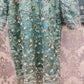 TR hand embellished net fabric shalwar kameez in colours Biege Grey Sea - green Navy Blue and Black with embroidery dupatta in sizes (L to 5XL) womenswear traditional plus size wedding dress clothes - AdoreByKhwahish