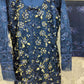 TR hand embellished net fabric shalwar kameez in colours Biege Grey Sea - green Navy Blue and Black with embroidery dupatta in sizes (L to 5XL) womenswear traditional plus size wedding dress clothes - AdoreByKhwahish